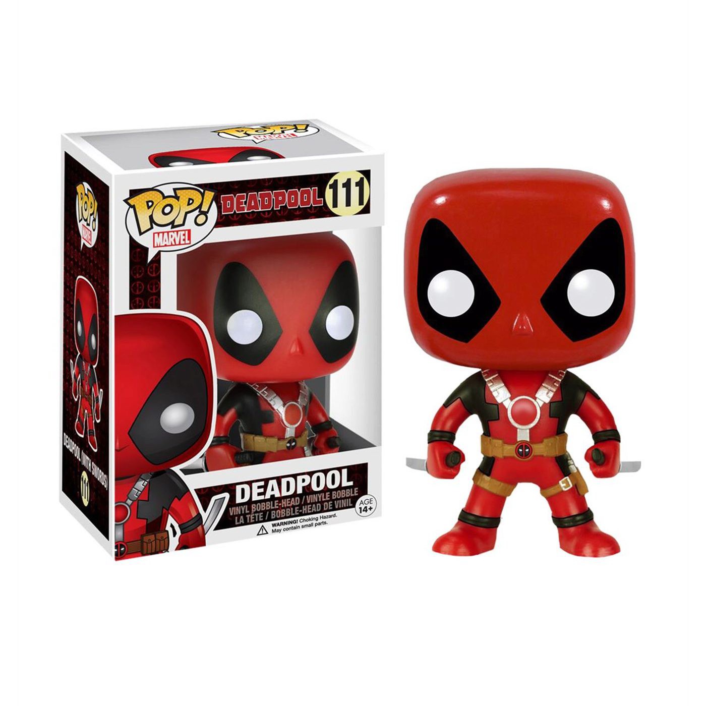 Deadpool Two Swords Funko Pop Vinyl Bobblehead, Red