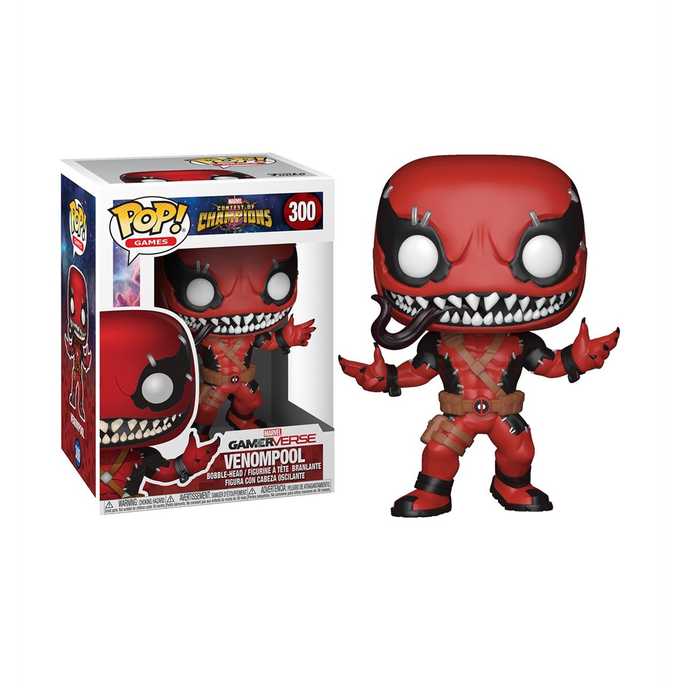 Contest of Champions Venompool Funko Pop Bobble Head, Red