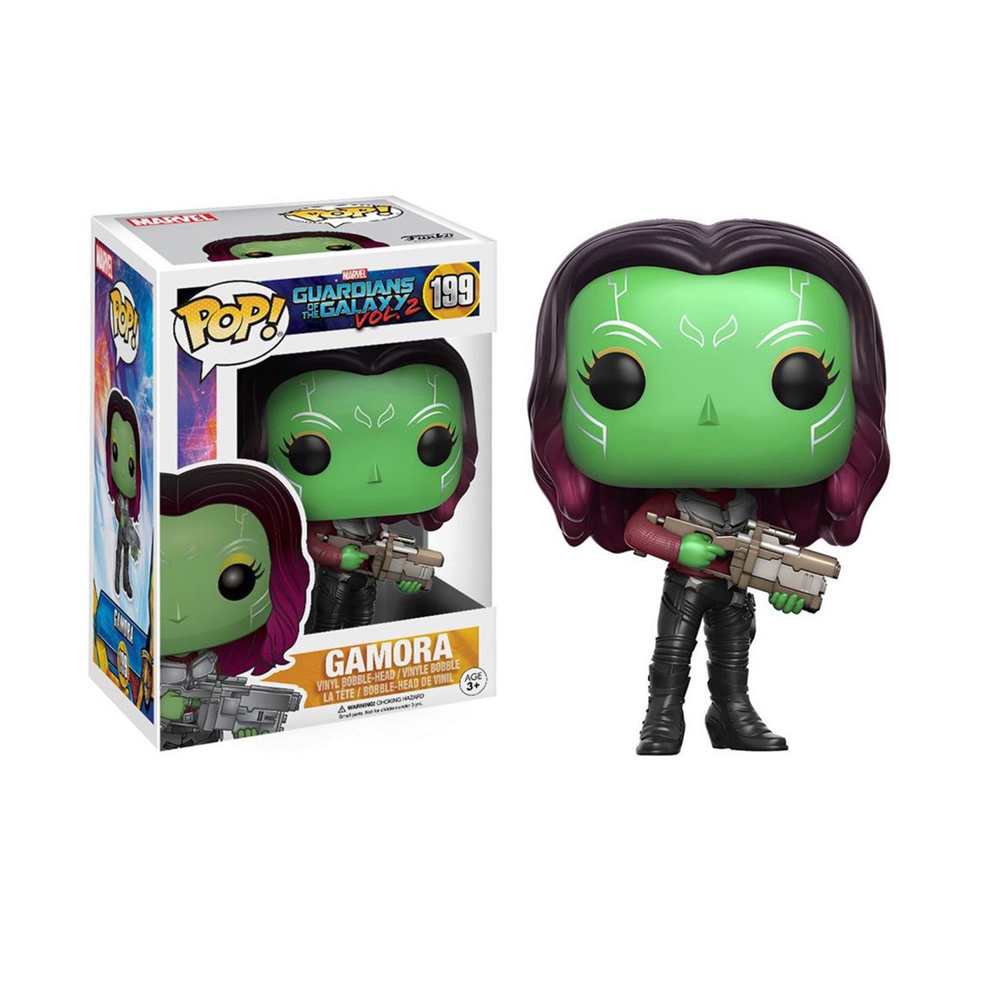 GOTG Vol. 2 Gamora Funko Pop Bobble Head, Green