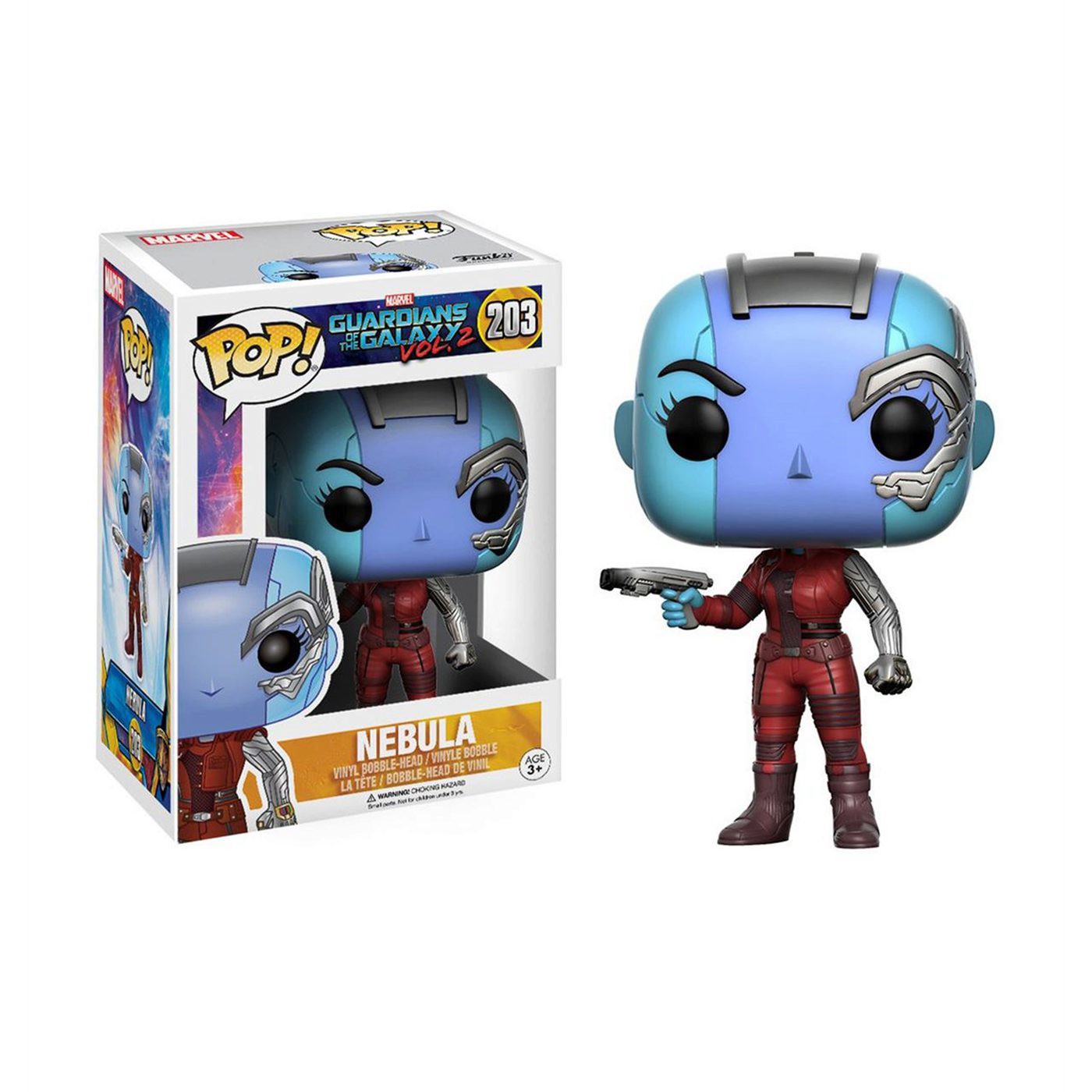 GOTG Vol. 2 Nebula Funko Pop Bobble Head, Blue