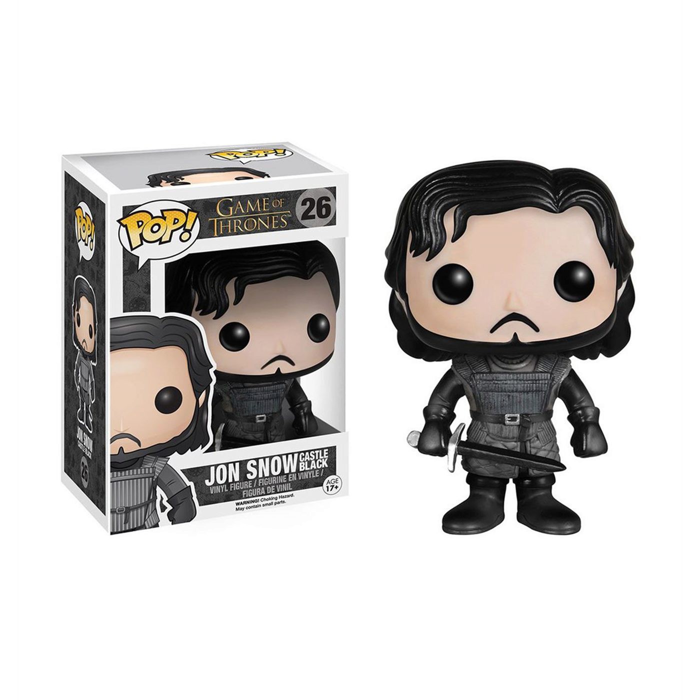 Game of Thrones Castle Black Jon Funko Pop Vinyl, Black