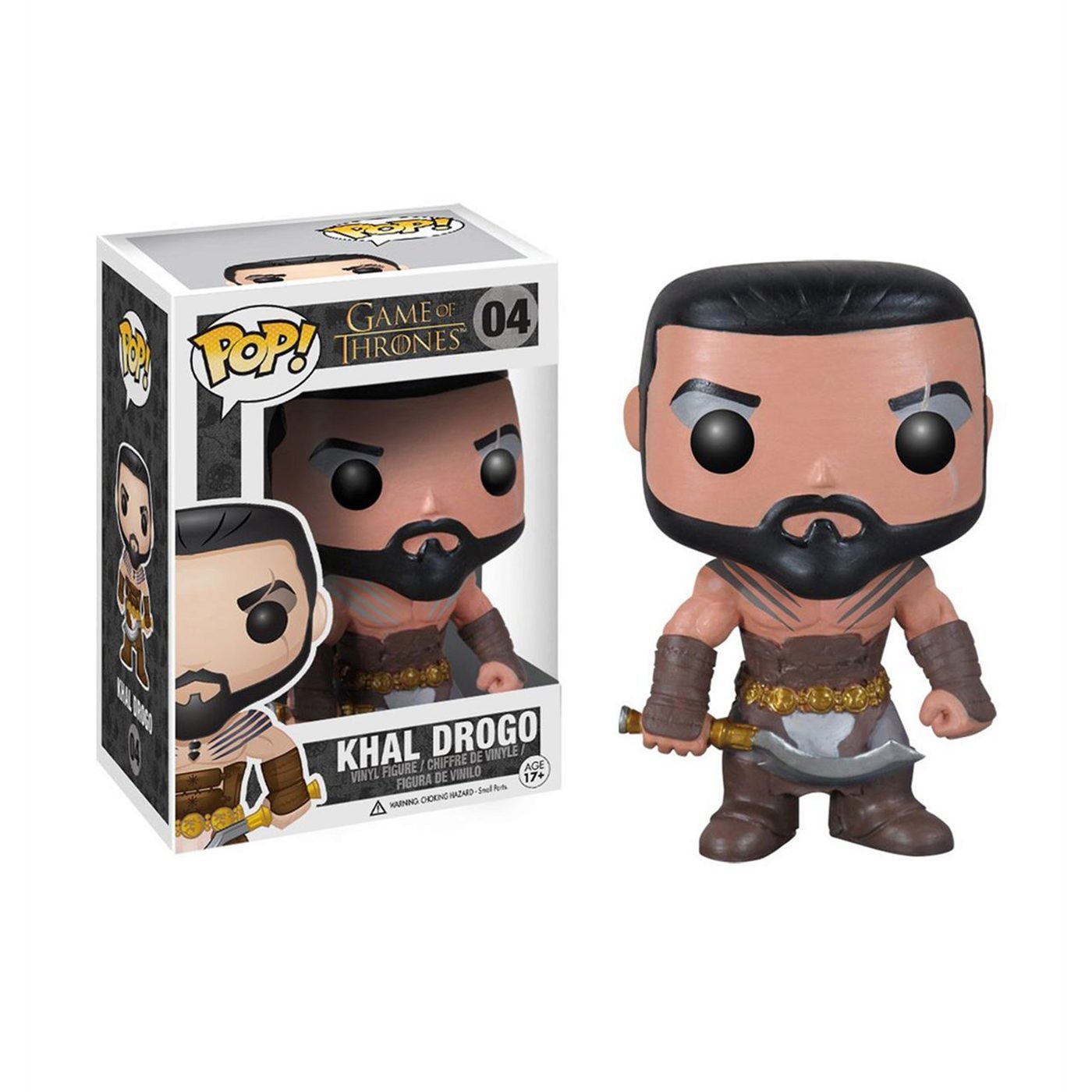 Game of Thrones Khal Drogo Funko Pop Vinyl Figure, Brown