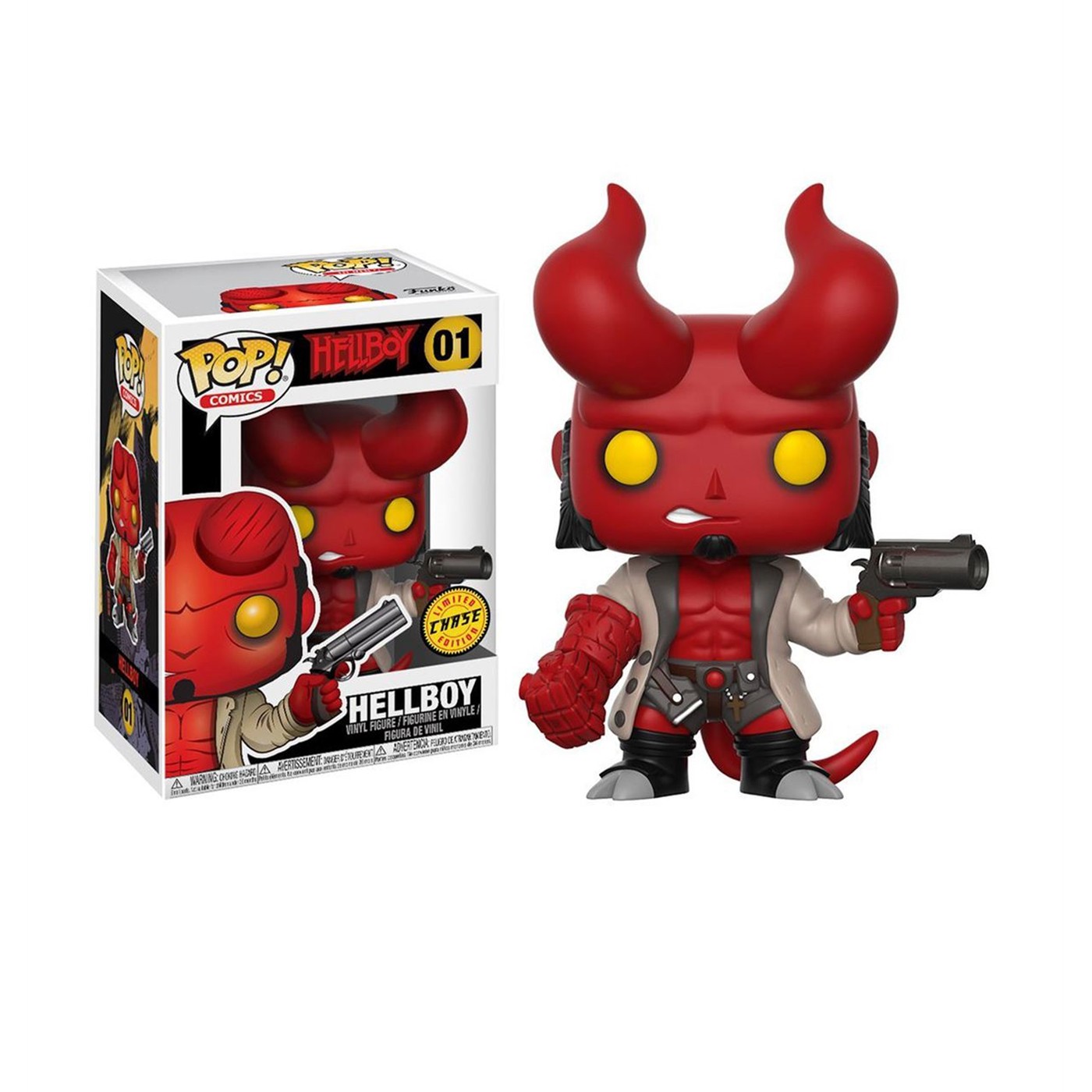 Hellboy Funko Chase Pop! Comics Vinyl Figure, Red