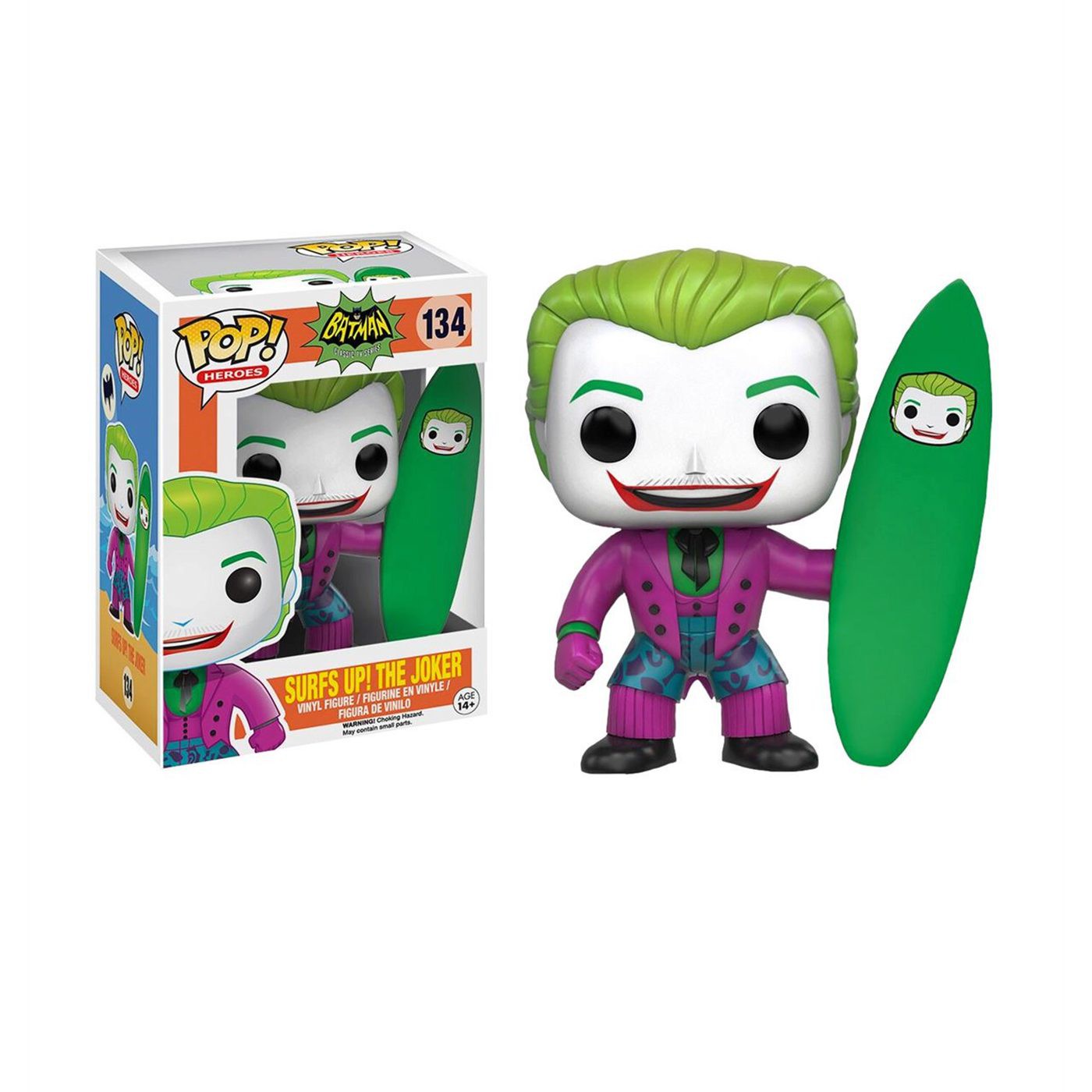 Batman 66 Joker Surfs Up! Funko Pop Vinyl Figure, Green
