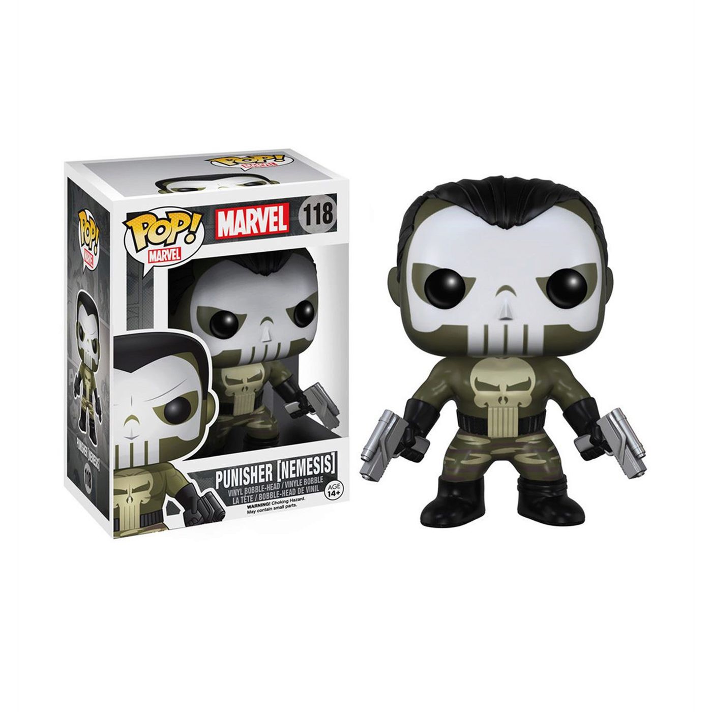 Nemesis Punisher Funko Pop Vinyl Bobble Head, Grey