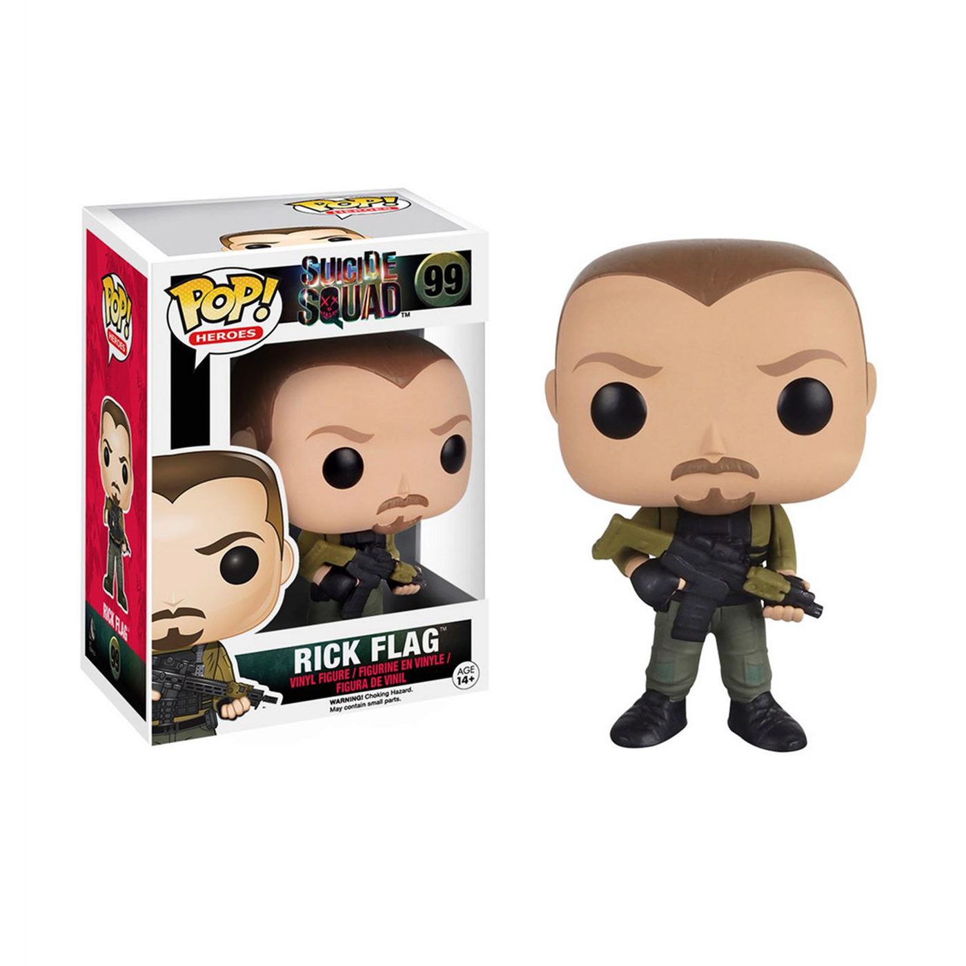 Suicide Squad Rick Flagg Funko Pop Vinyl Figure, Brown