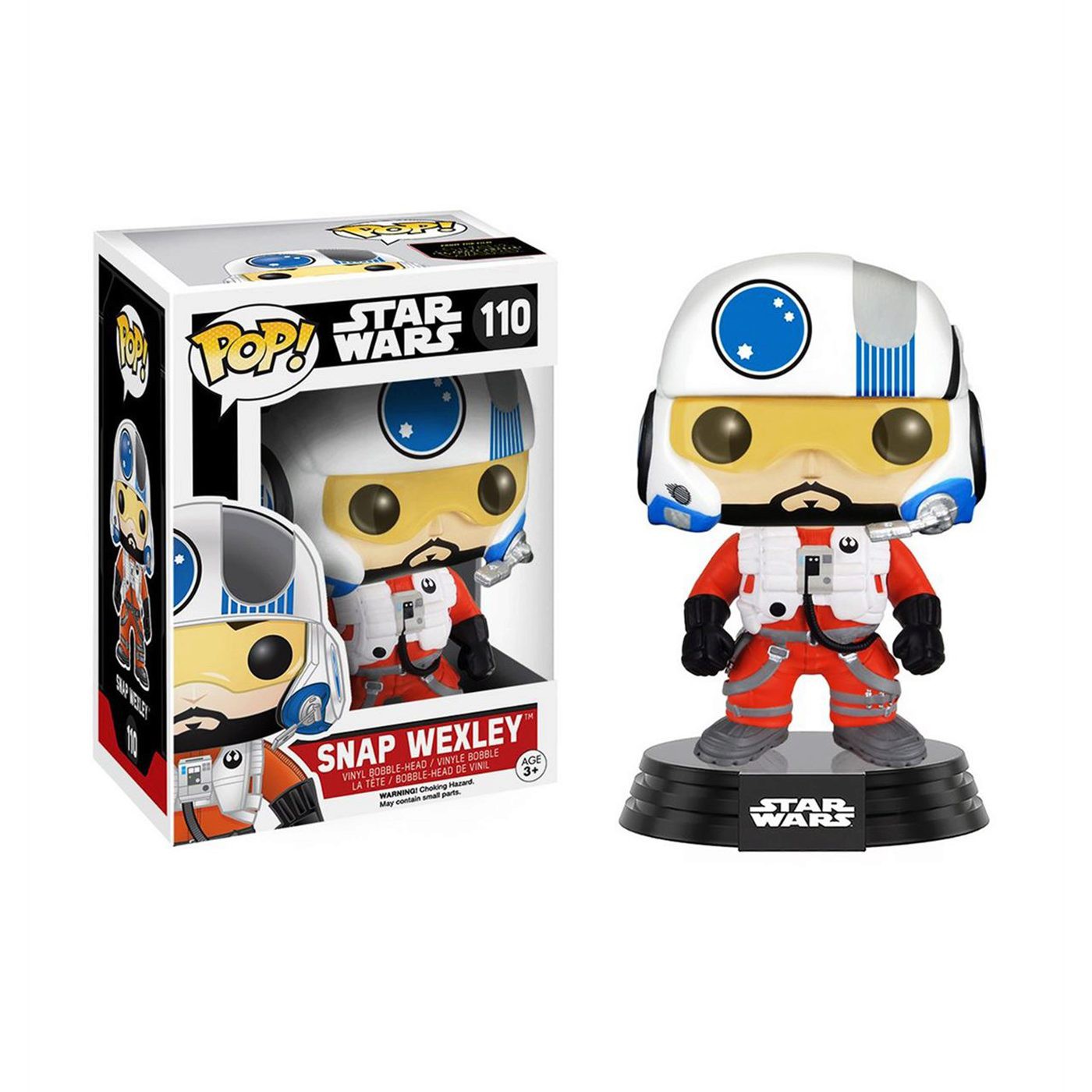 Star Wars Snap Wexley Funko Pop Vinyl Bobble Head, Orange