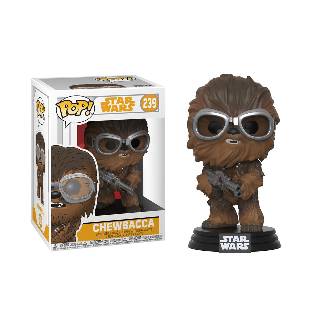 Star Wars Solo Chewbacca Funko Pop Bobble Head, Brown
