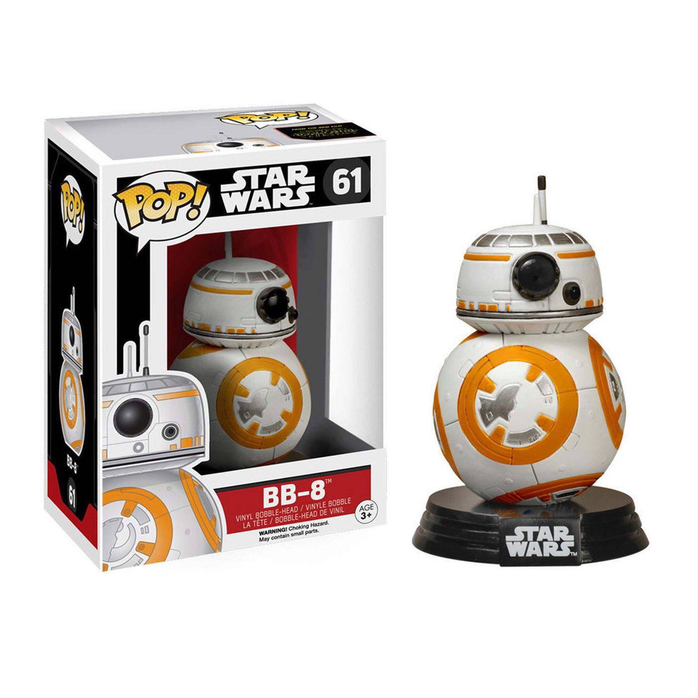 Star Wars Force Awakens BB8 Pop Bobble Head, White