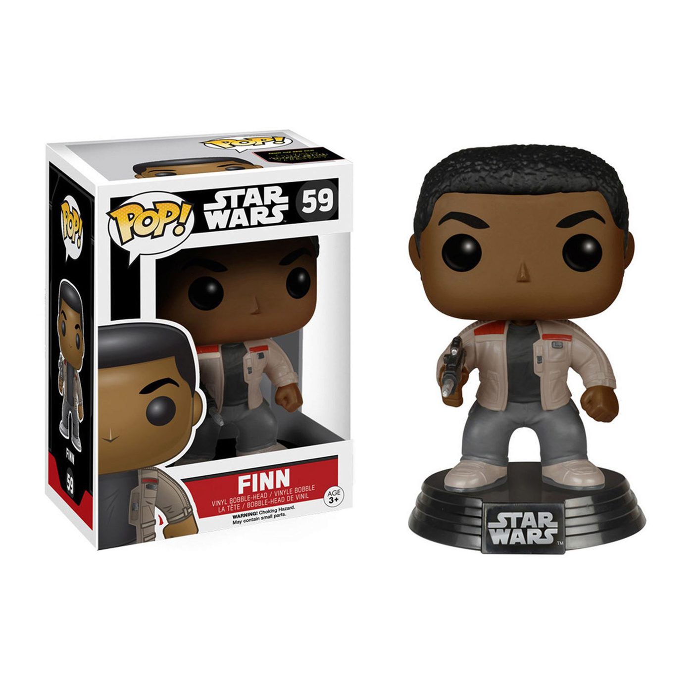 Star Wars Force Awakens Finn Pop Bobble Head, Brown