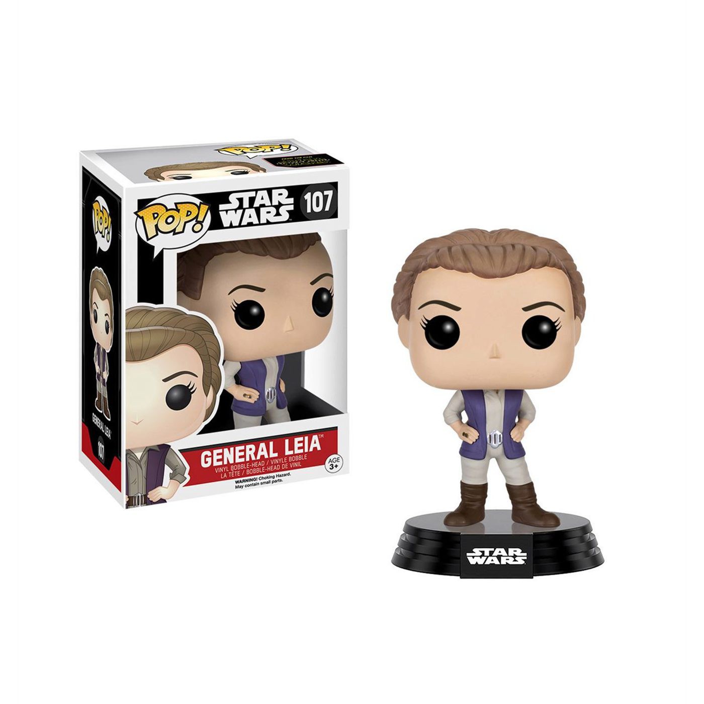 Star Wars General Leia Funko Pop Vinyl Bobble Head, Brown