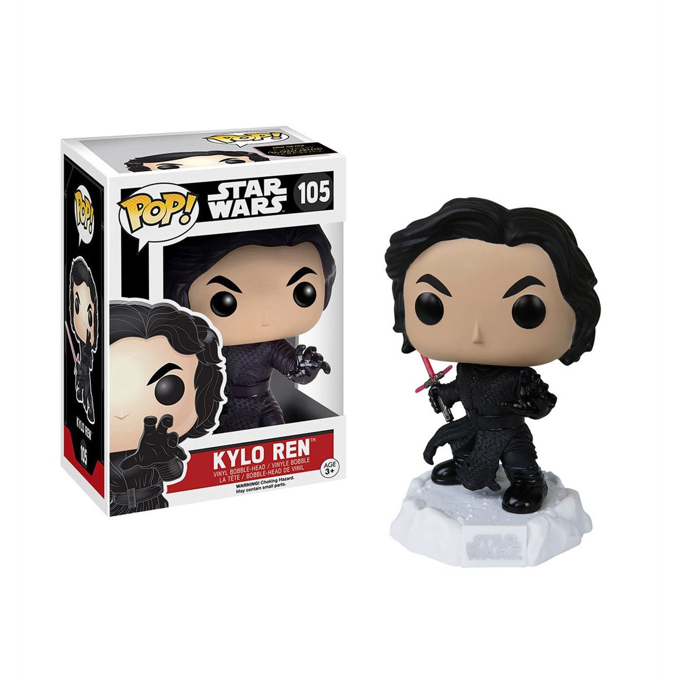 Star Wars Kylo Ren Saber Duel Pop Vinyl Bobble Head, Black