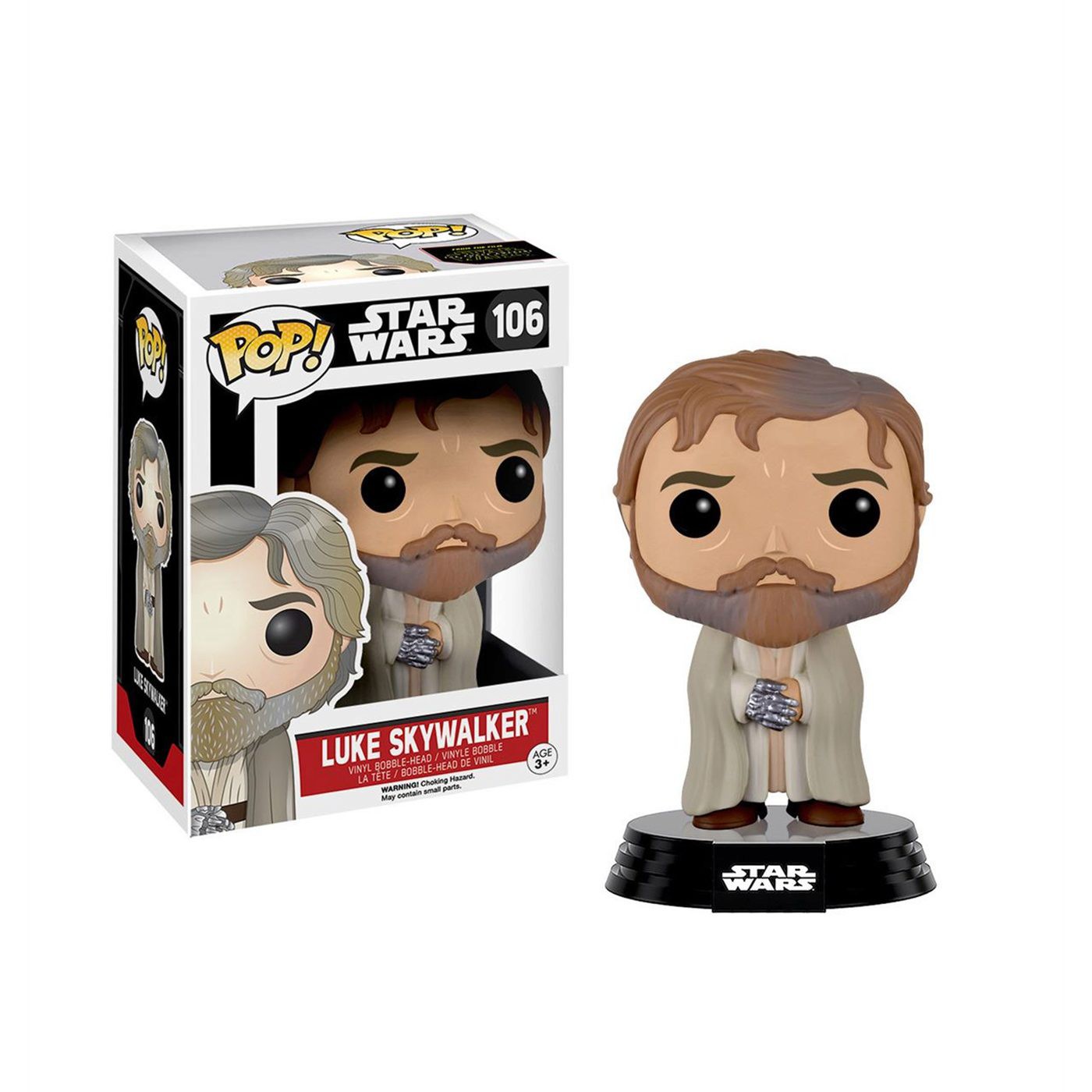 Star Wars Force Awakens Luke Pop Vinyl Bobble Head, Brown