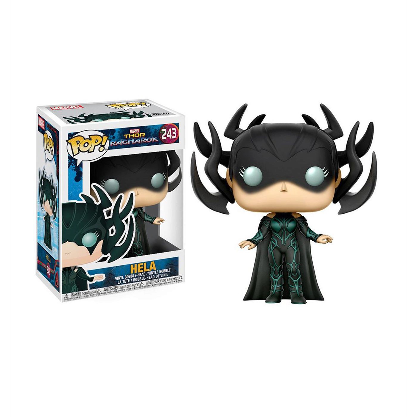Thor Ragnarok Hela Funko Pop Bobble Head, Green