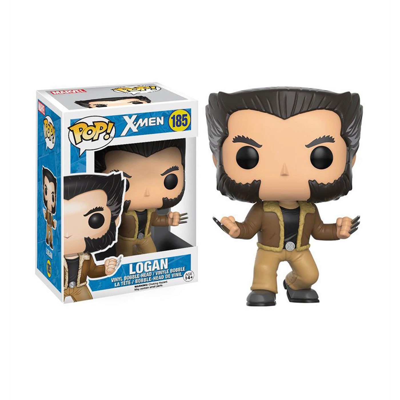 Wolverine Logan Funko Pop Bobble Head, Brown