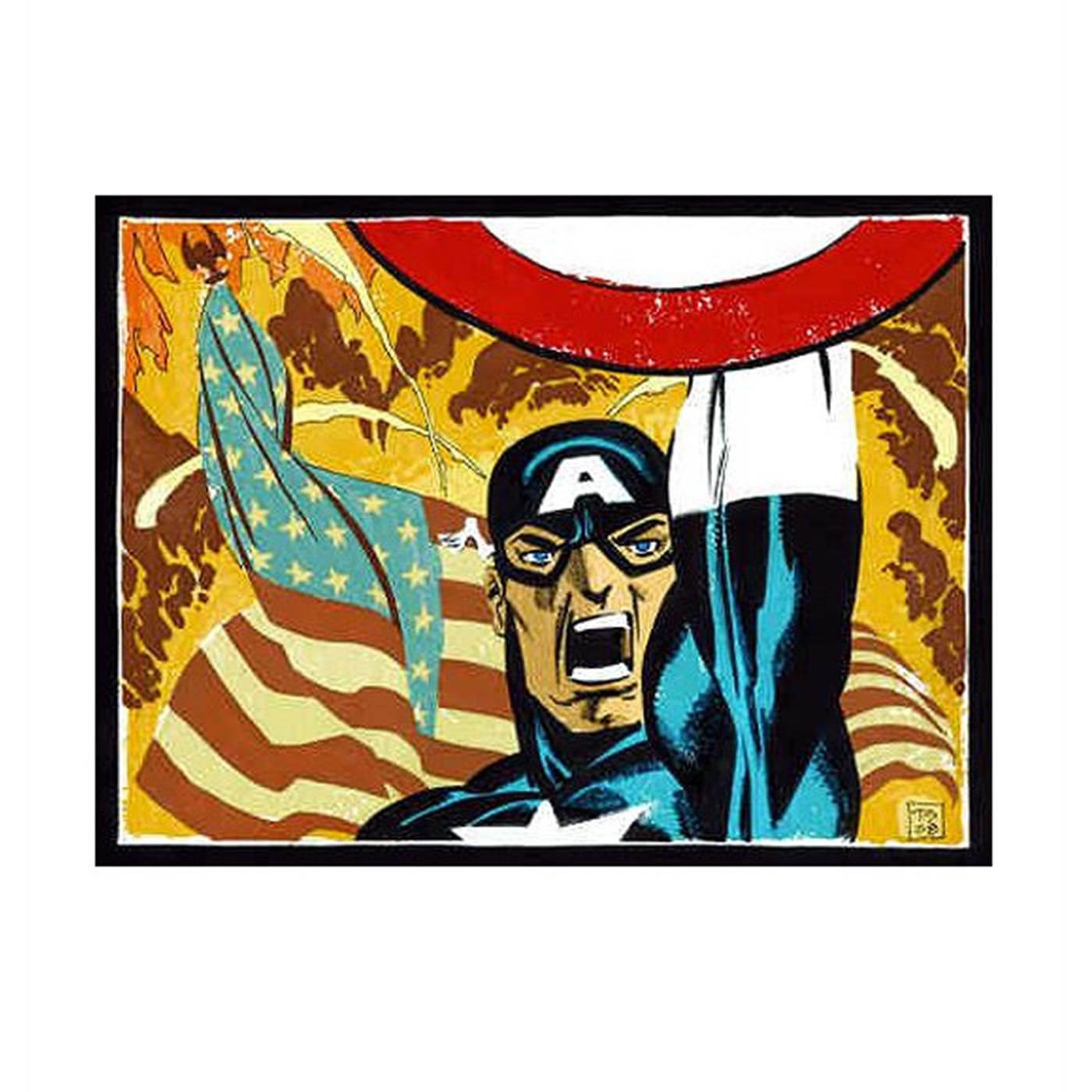 Captain America White Poster by Tim Sale