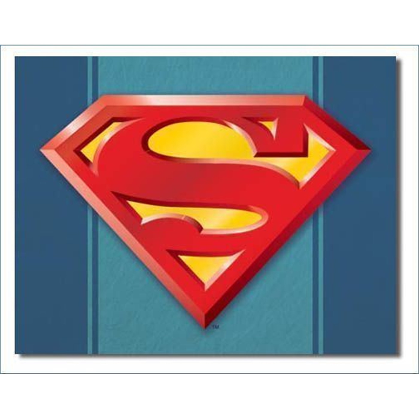 Superman Symbol Tin Poster Sign