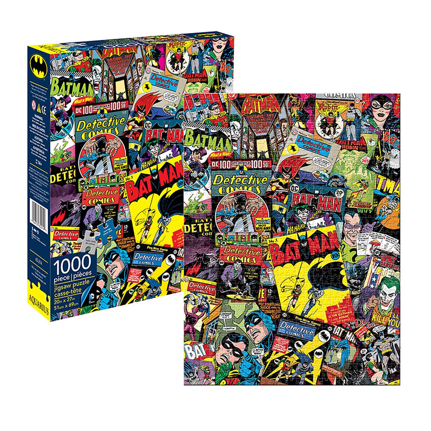 Batman Collage 1000 Piece Puzzle, White