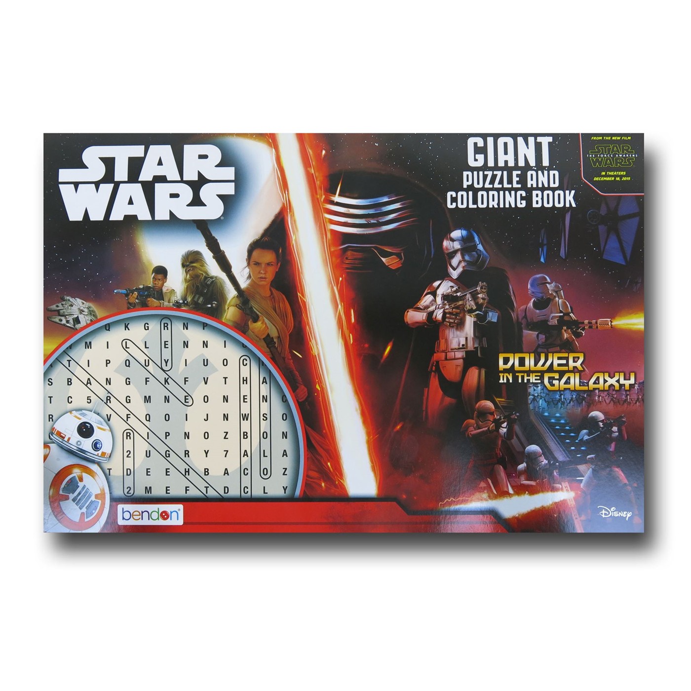 Star Wars Force Awakens Puzzle and Coloring Book, Red