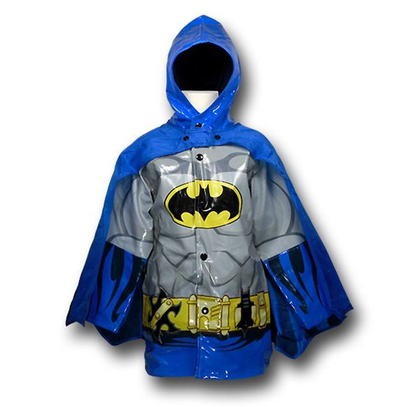 Batman Juvy Caped Costume Raincoat, Blue