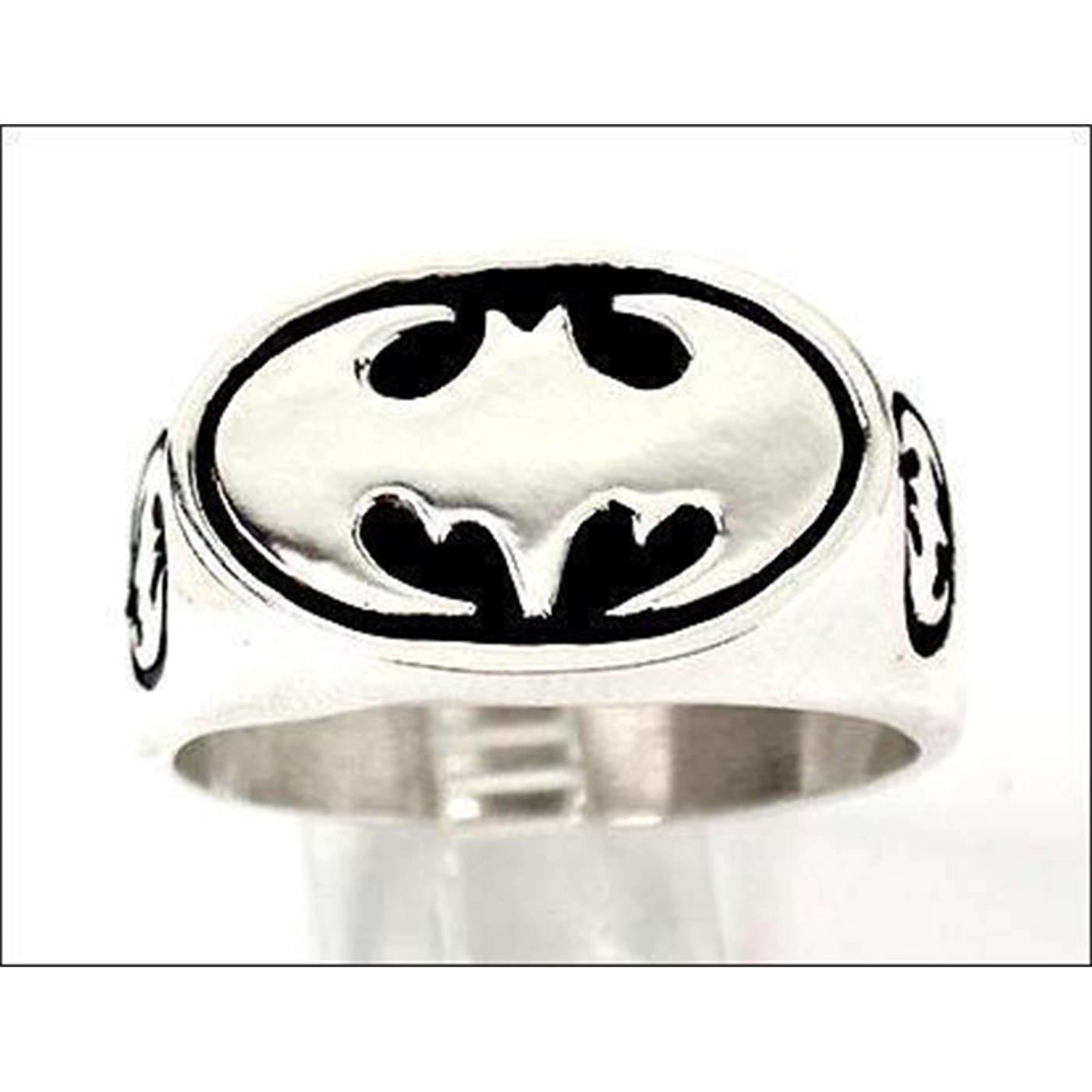Batman Symbols Sterling Silver Ring