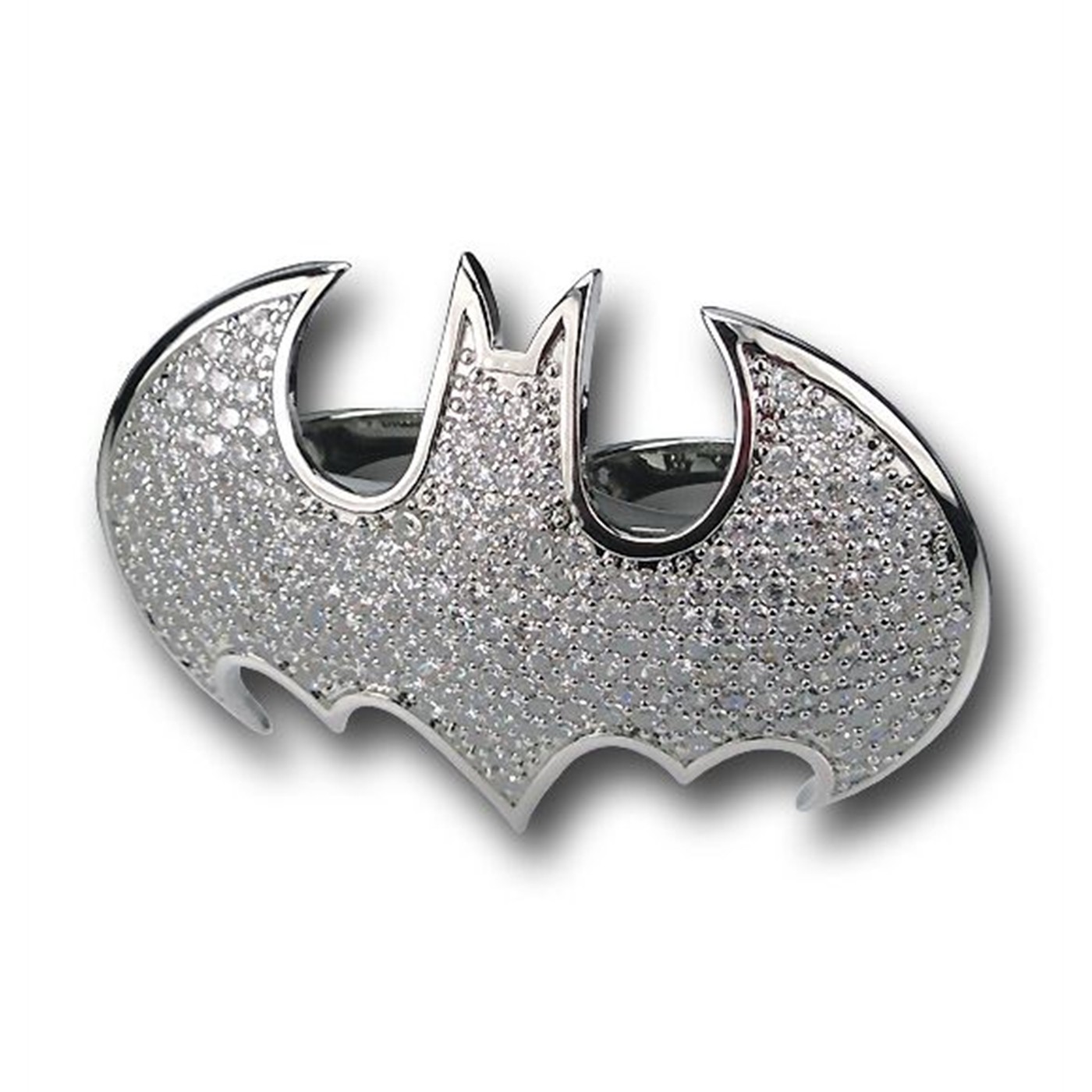 Batgirl Silver Genteel Double Ring, Grey