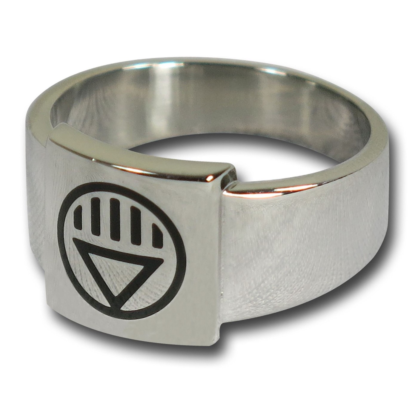 Black Lantern Square Symbol Ring