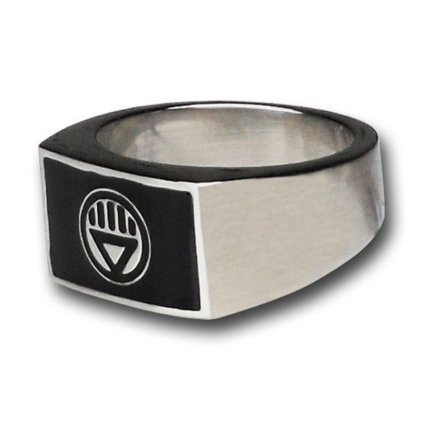 Black Lantern Enamel Symbol Stainless Steel Ring