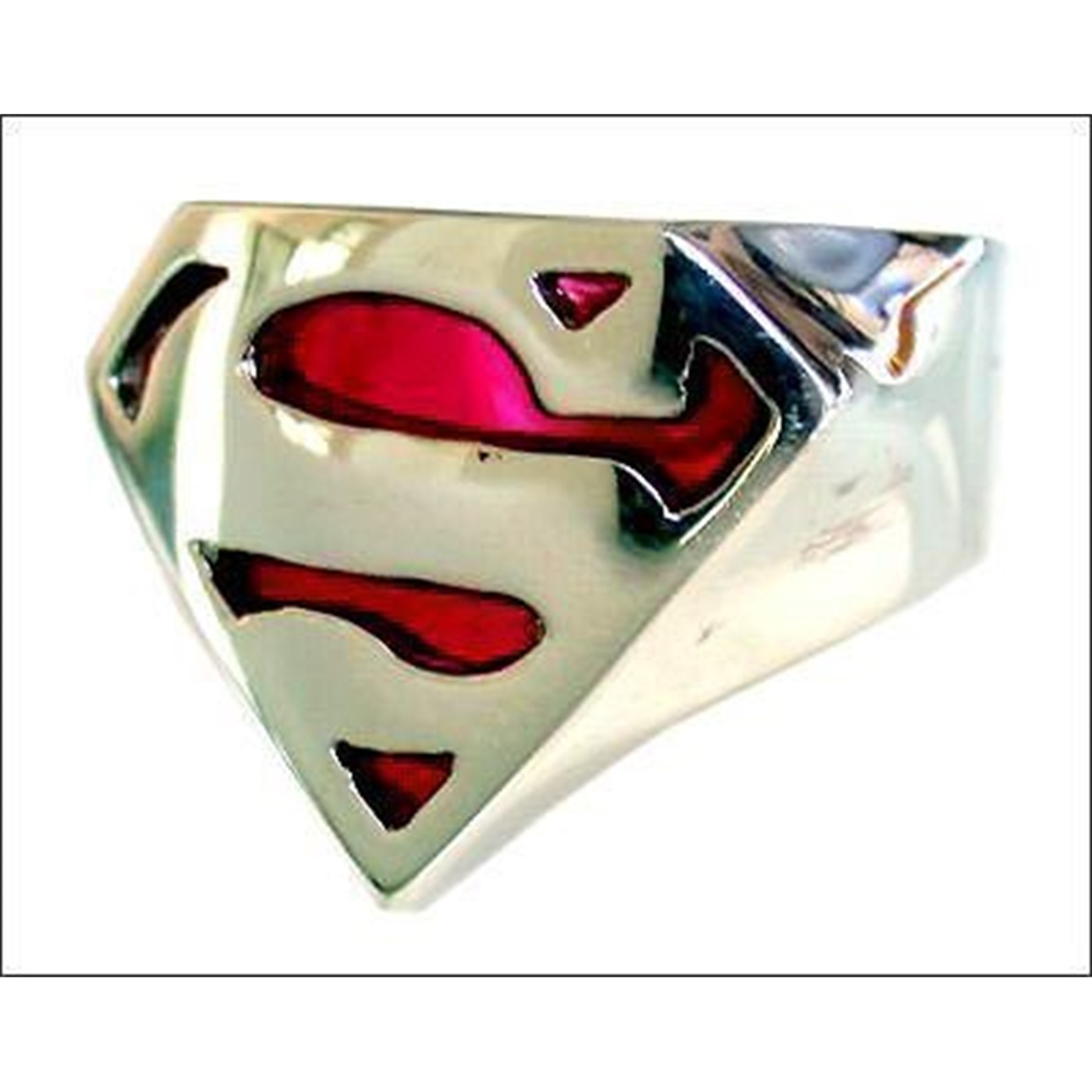 Superman Sterling Silver & Acrylic