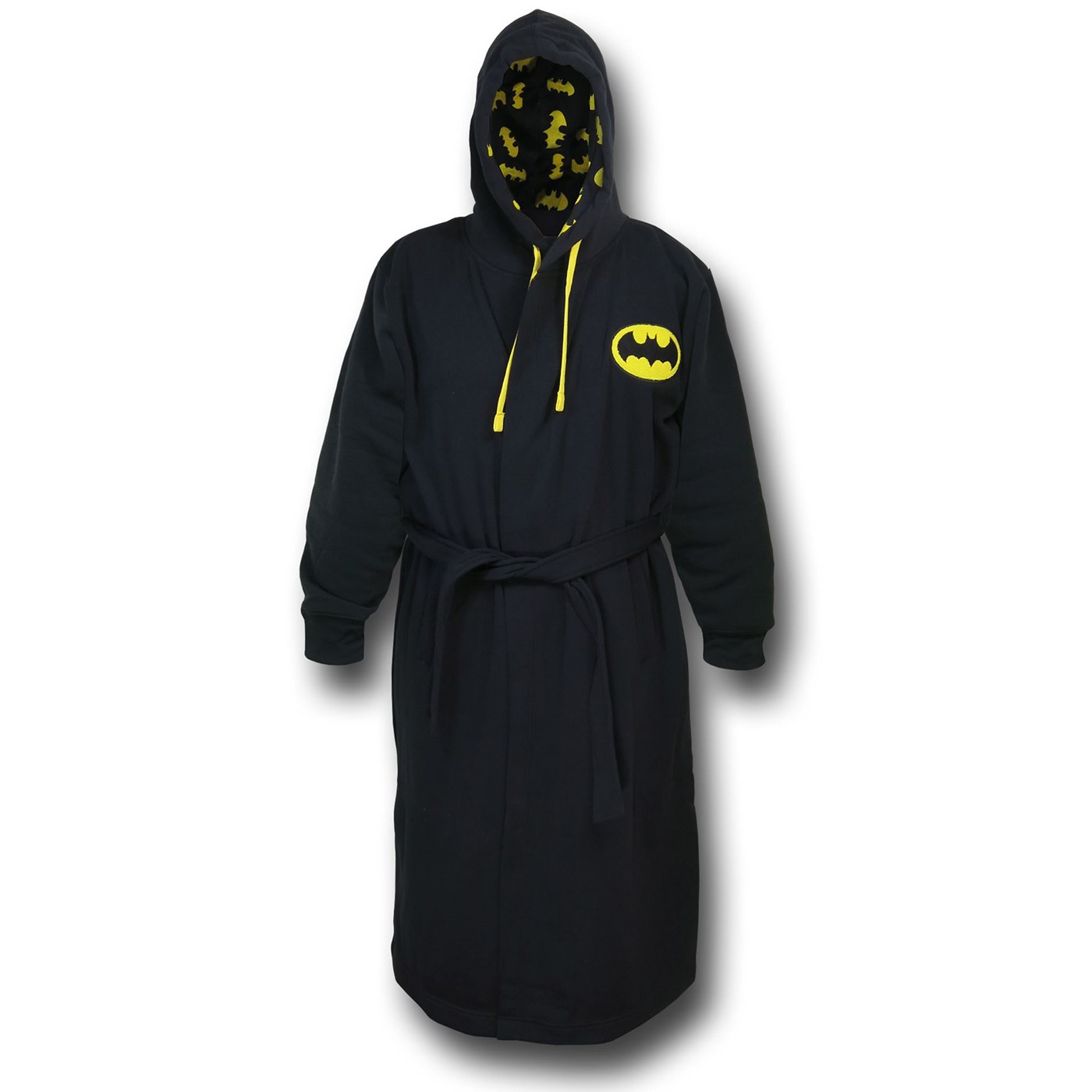 Batman Symbol Hooded Black Robe, Black