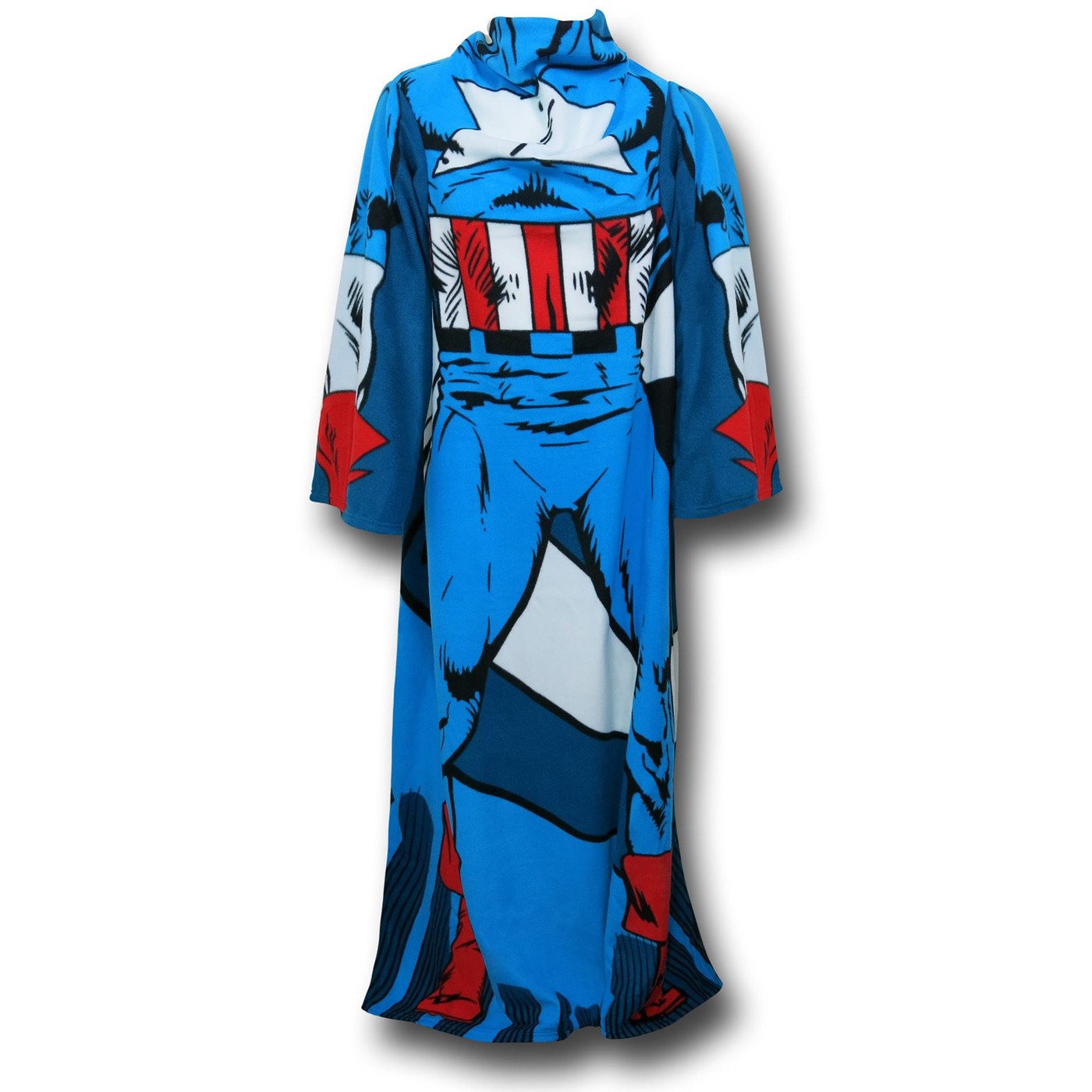 Captain America Adult Costume Snuggy, Blue