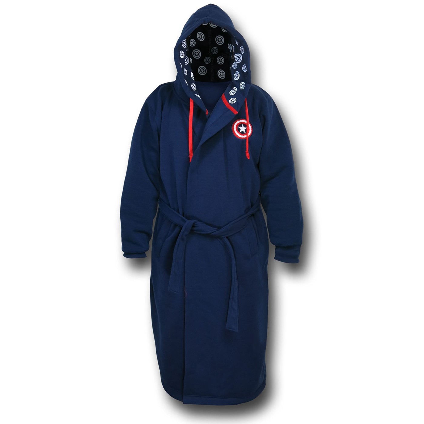 Captain America Shield Hooded Robe, Blue