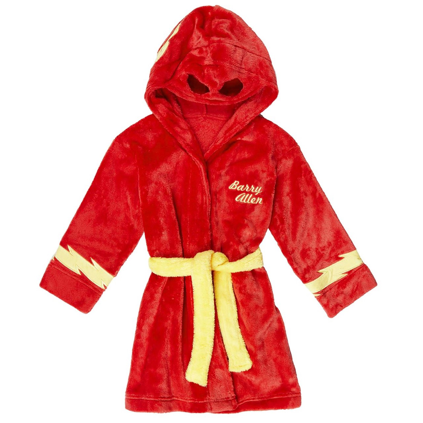 Flash Barry Allen Kids Hooded Robe, Red