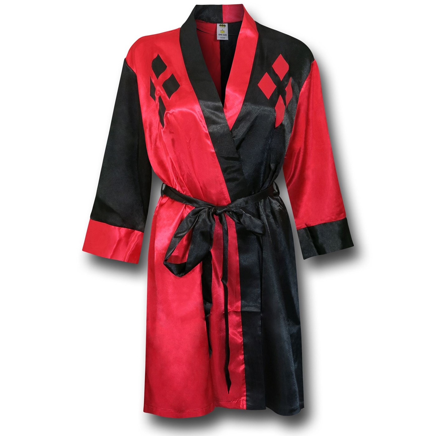 Harley Quinn Women's Satin Robe, Red
