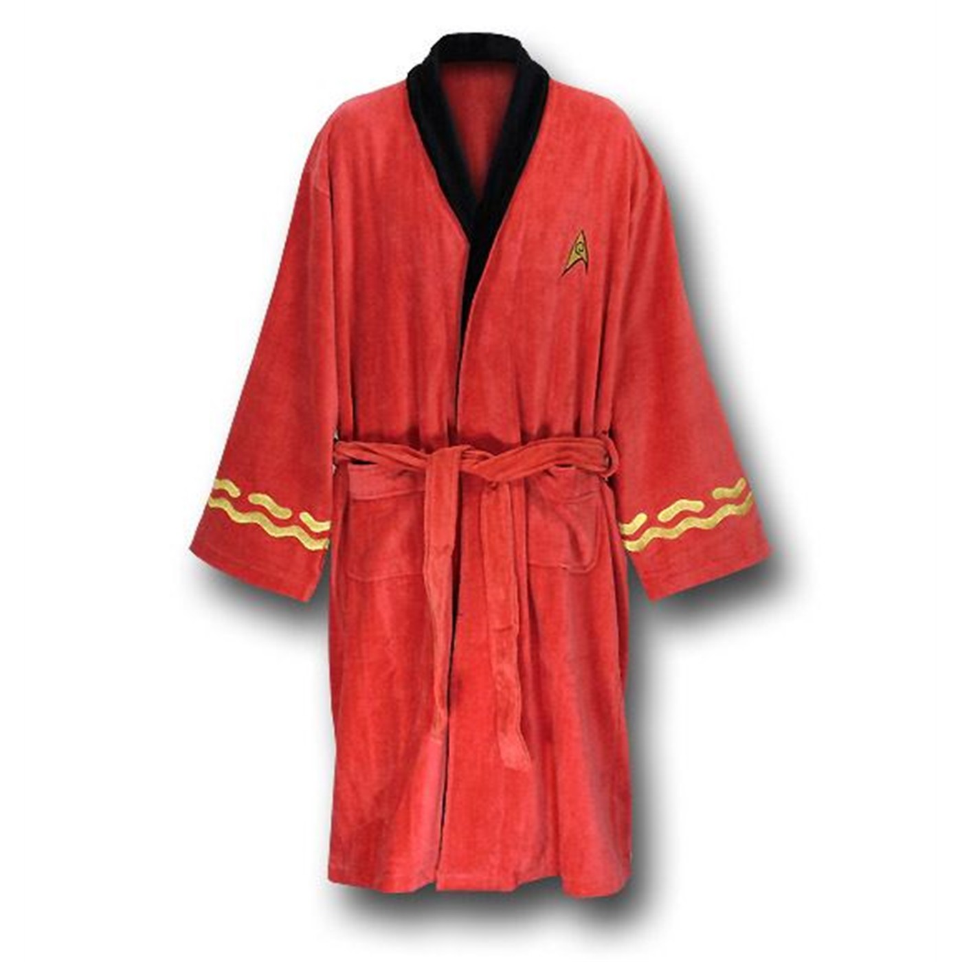 Star Trek Red Security Terry Cloth Robe- OSFA, Red