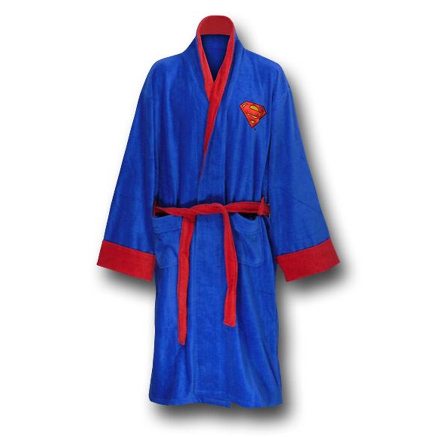 Superman Terry Cloth Robe- OSFA, Blue
