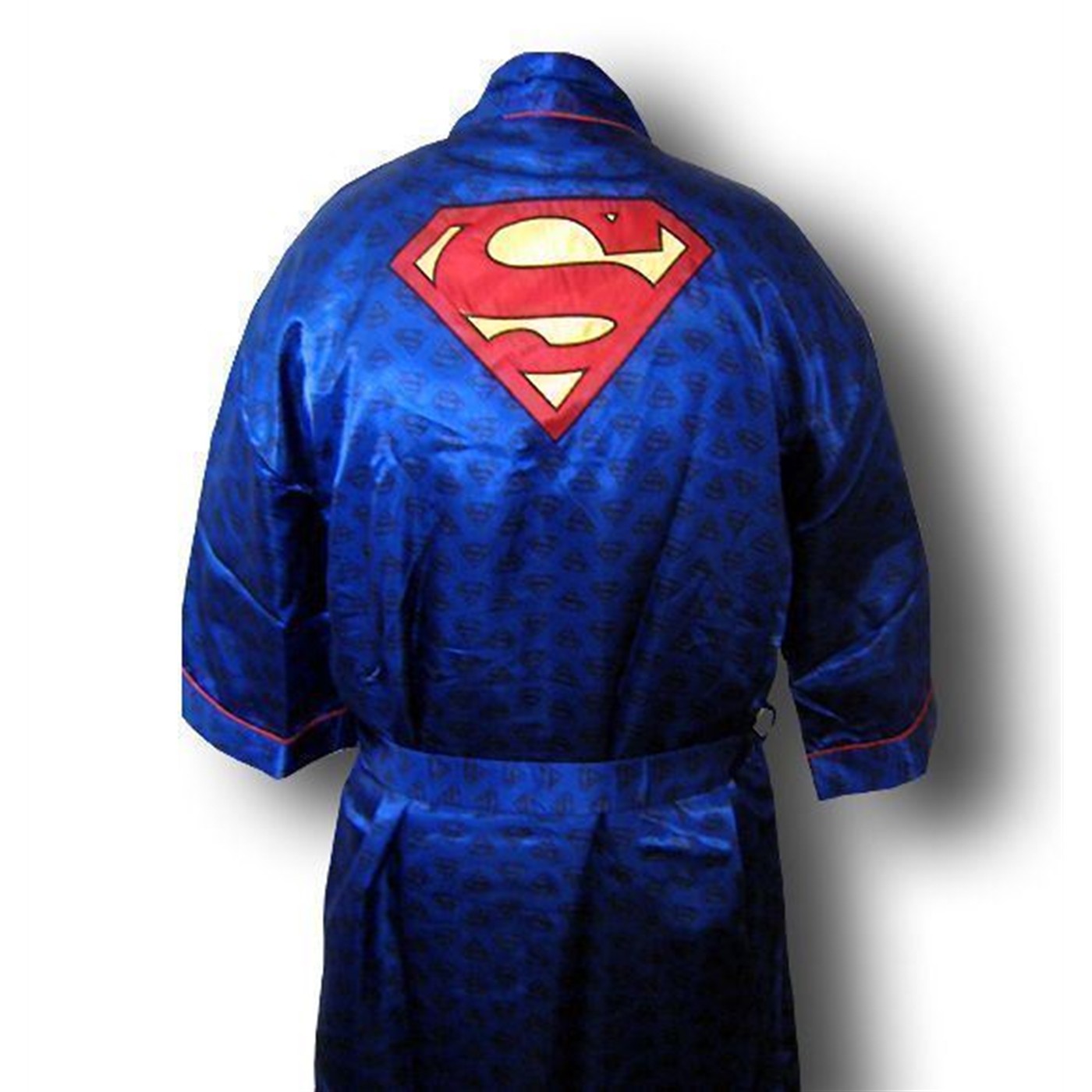 Superman Logo Satin Robe, Blue