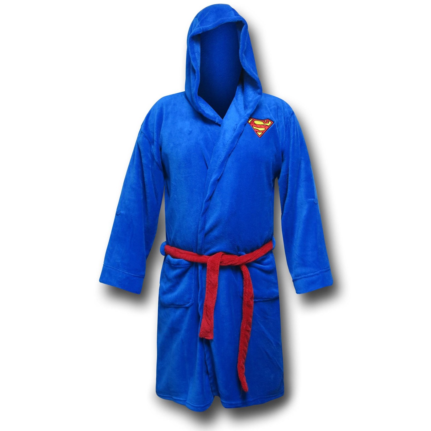 Superman Unisex Hooded Robe, Blue