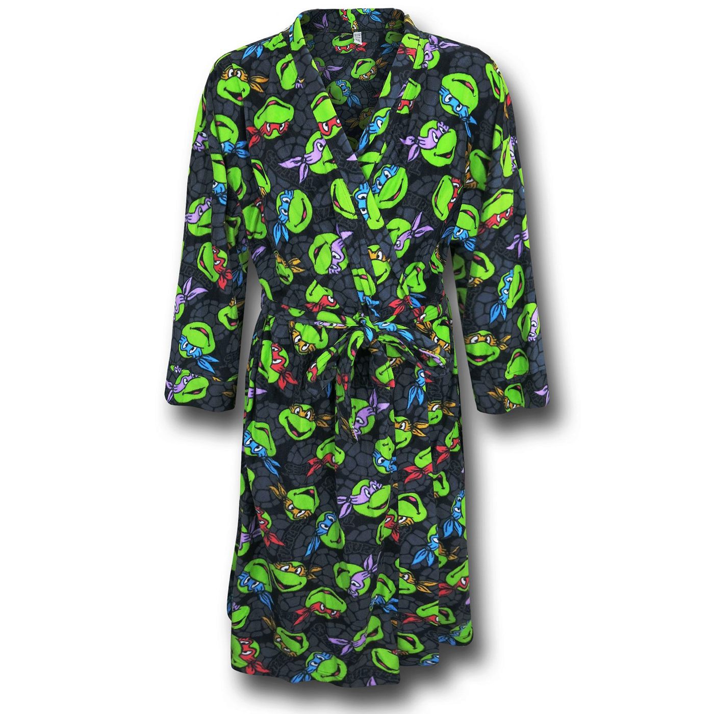 TMNT Heroes Micro Fleece Men's Robe, Black