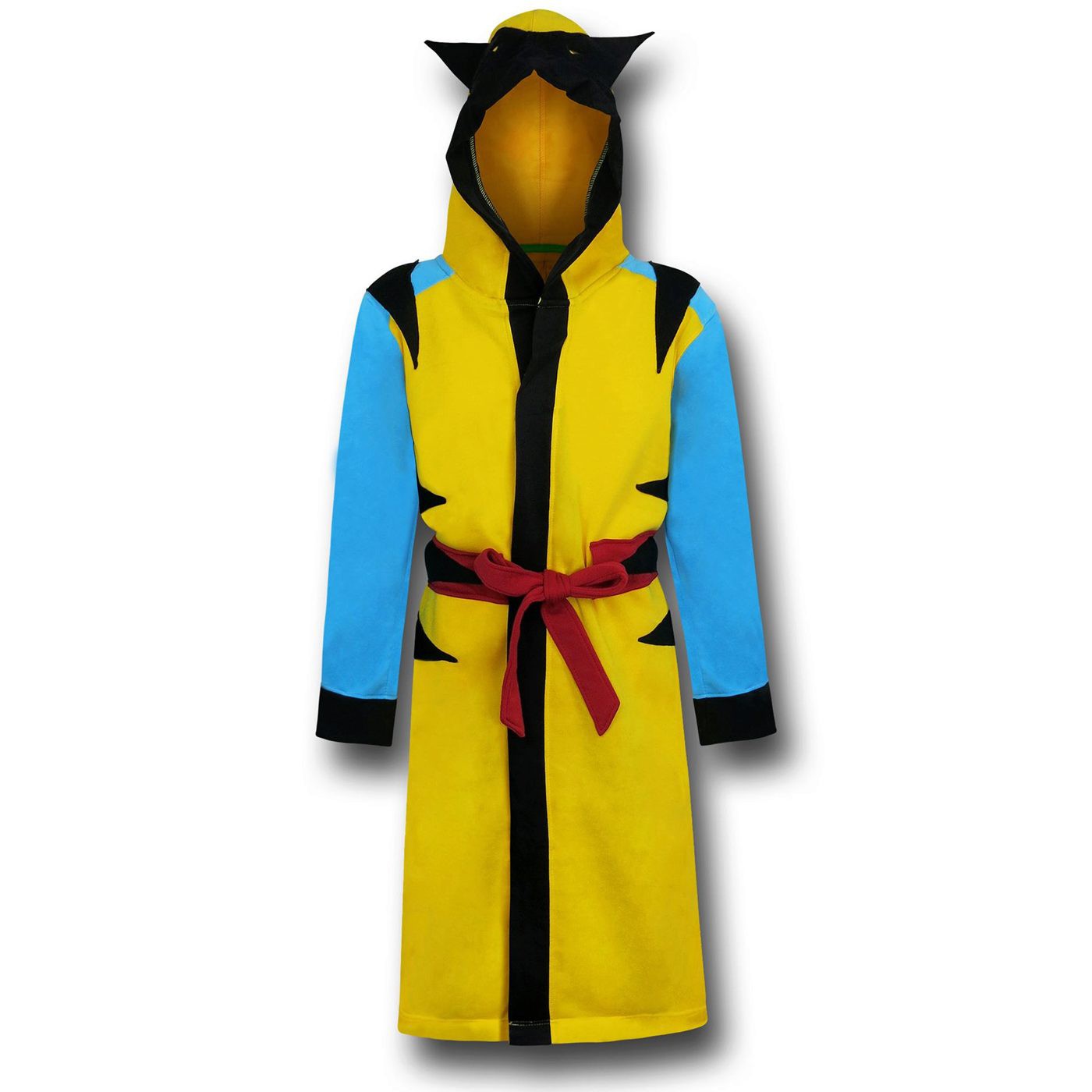 Wolverine Hooded Robe with Belt, Yellow