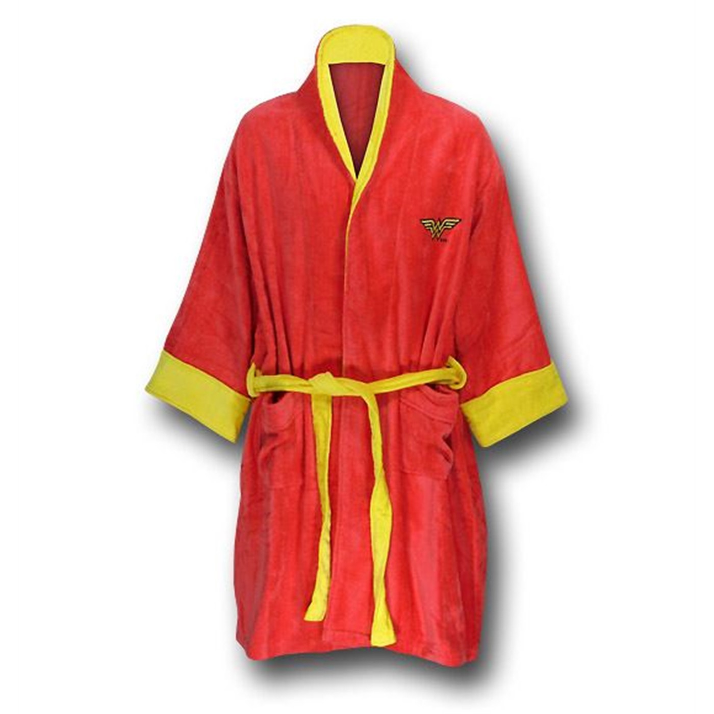 Wonder Woman Terry Cloth Robe- OSFA, Red