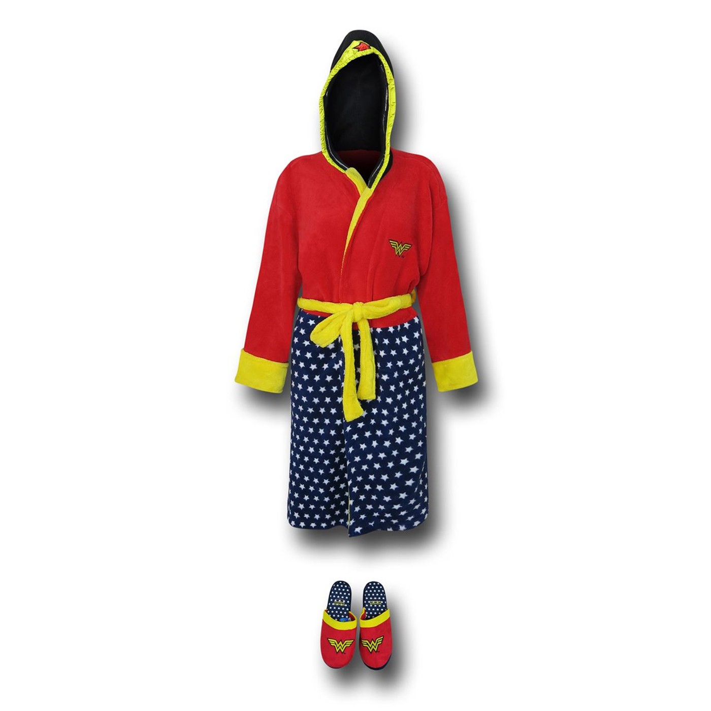 Wonder Woman Robe with Slippers, Red