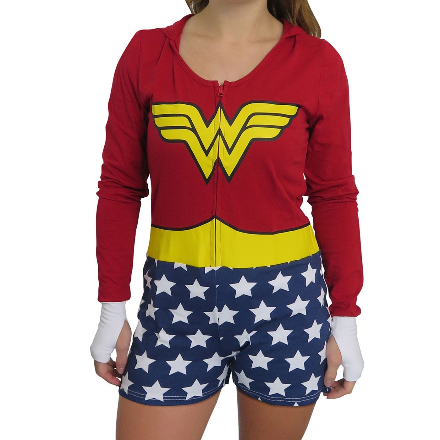 Wonder Woman Cosplay Women's Romper, Red