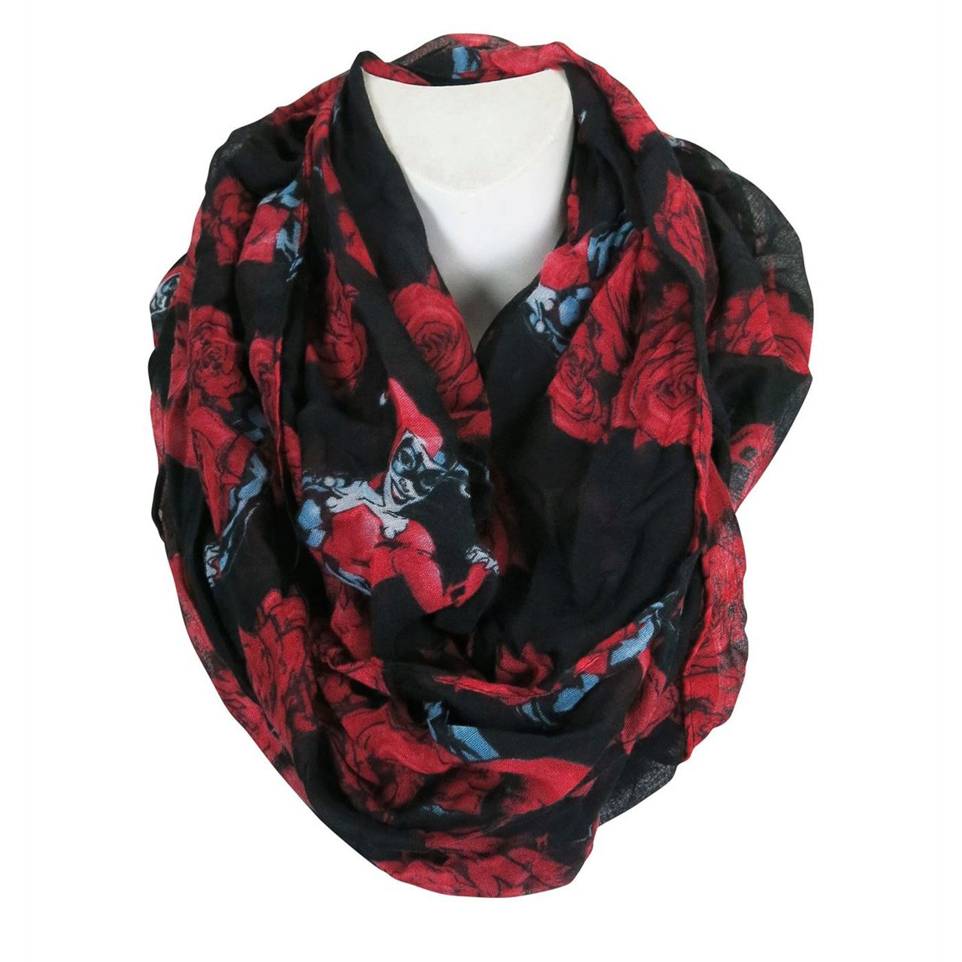 Harley Quinn Roses Women's Infinity Scarf