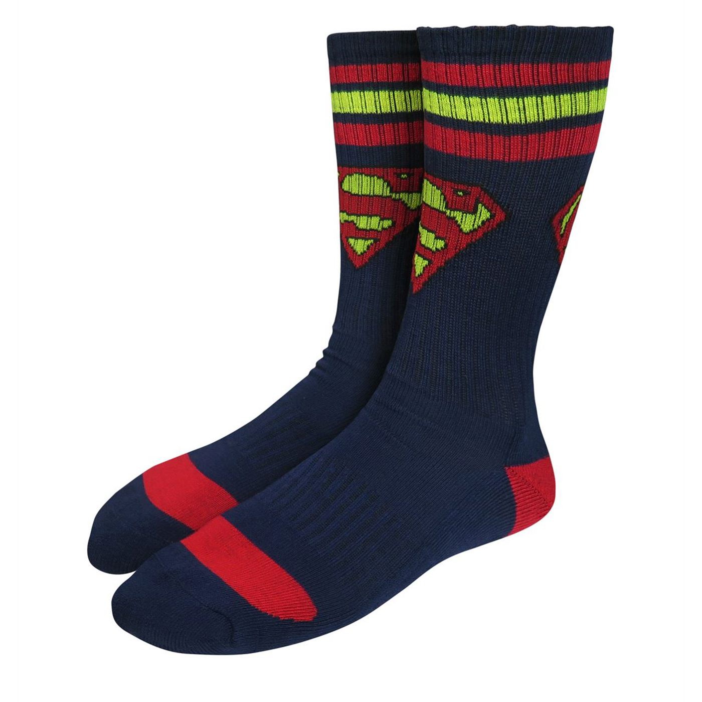 Superman Symbols Athletic Kids Sock 2 Pack