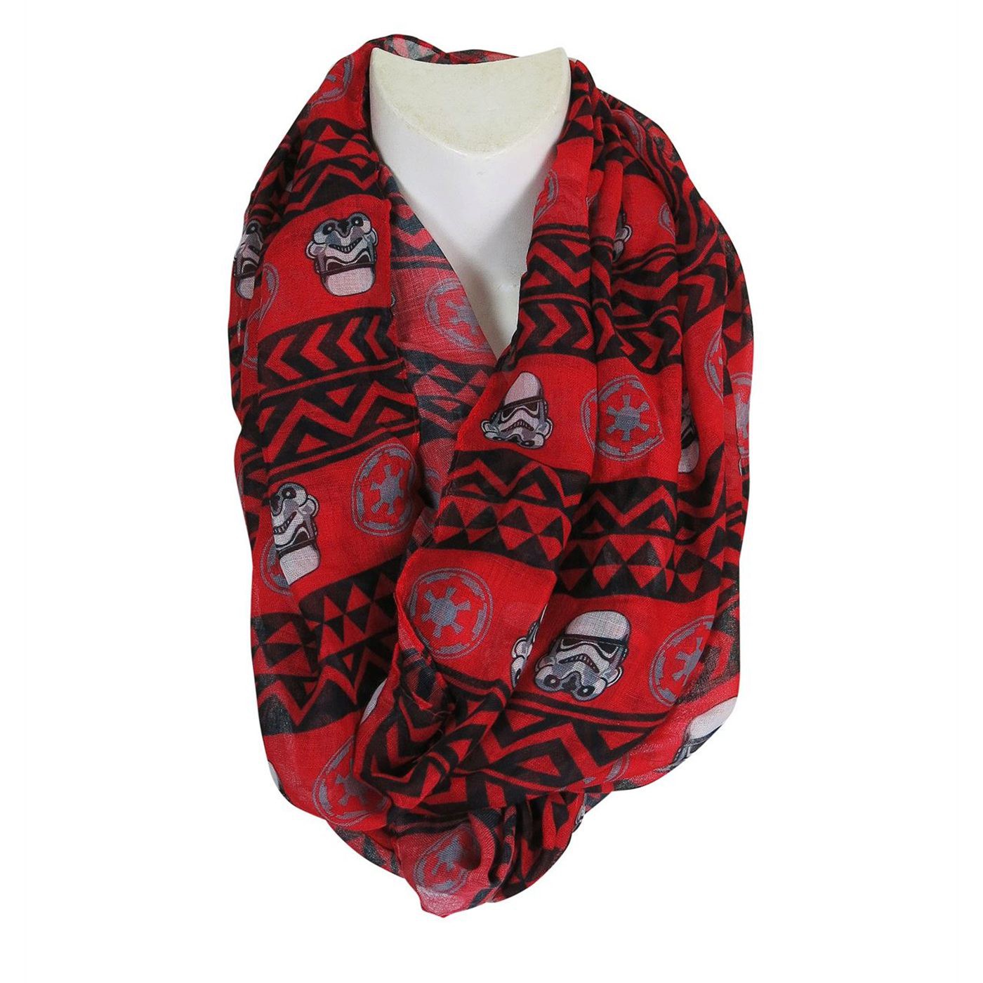 Star Wars Trooper Sublimated Aztec Infinity Scarf, Red