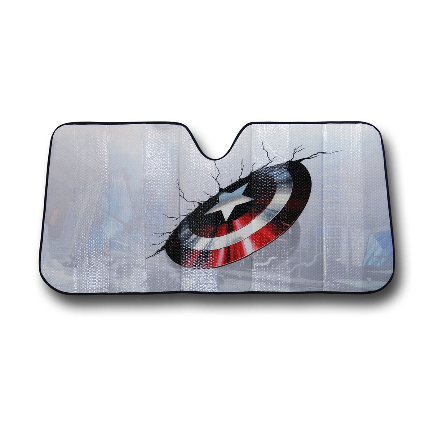 Captain America Car Shield Sunshade, White