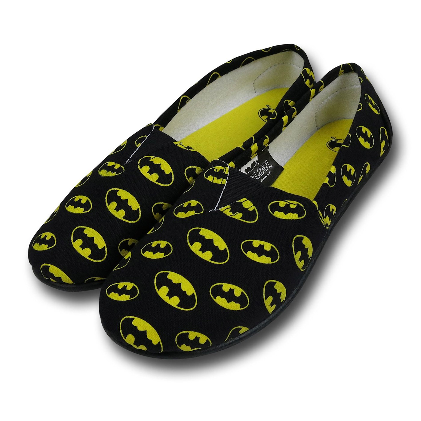 Batman All-Over Print Women's Slip-On Shoes, Black
