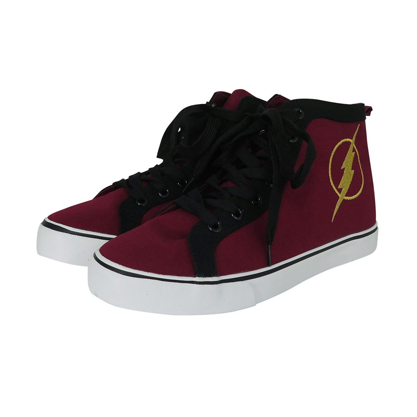 Flash Symbol Men's High Top Sneakers, Red