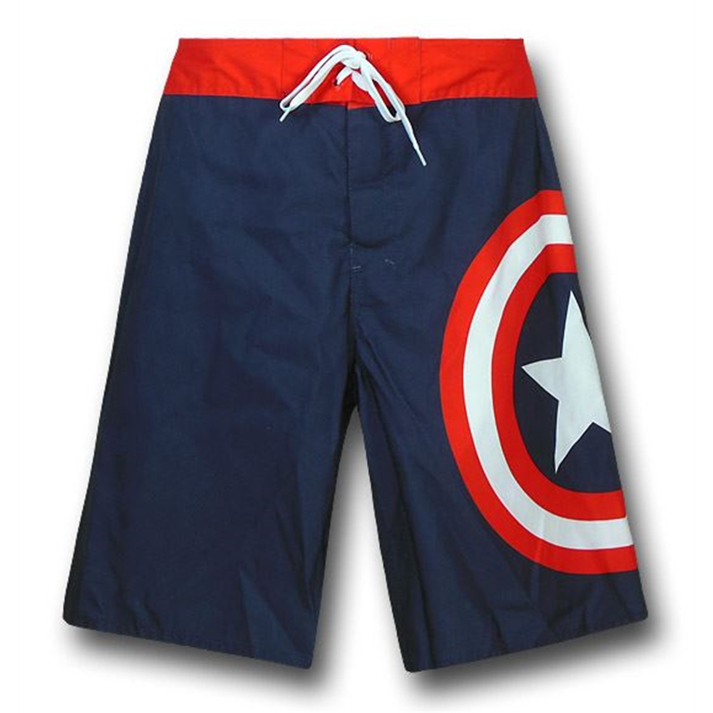 Captain America Shield Navy Board Shorts, Blue
